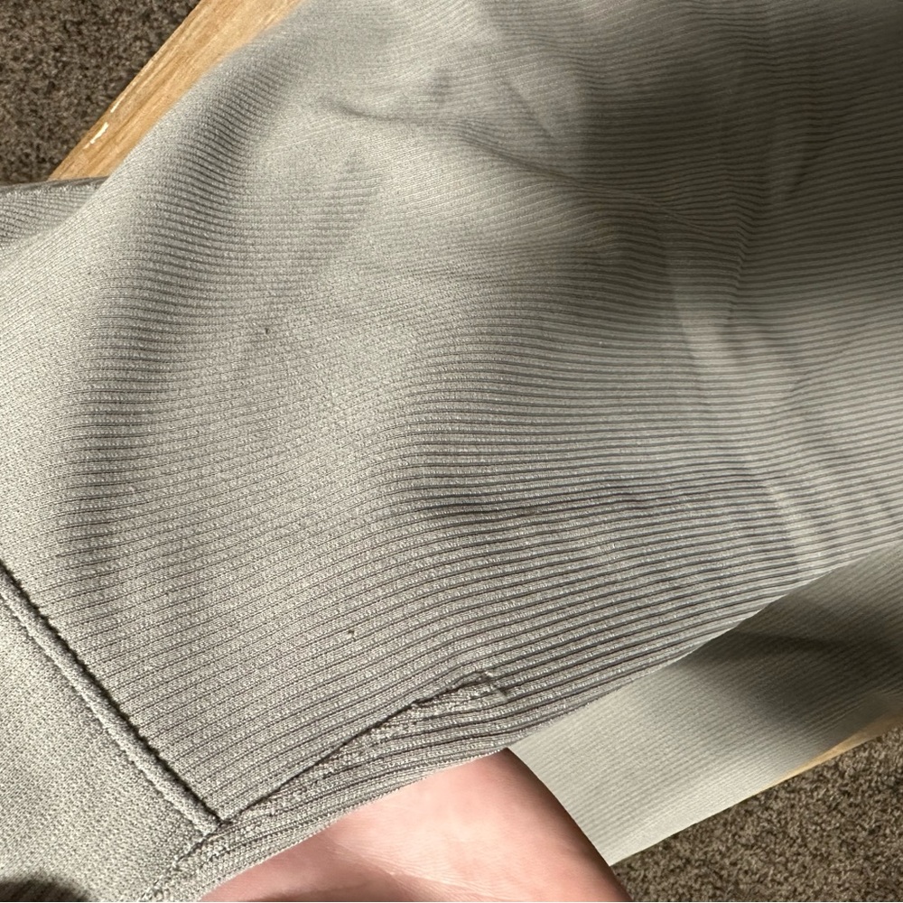 Lululemon Softstreme Ribbed Zip Flared Pants - Picture 9 of 10